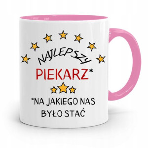 Kubek Różowy Dla Piekarza Najlepszy Piekarz