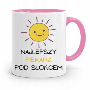 Kubek Różowy Dla Piekarza Najlepszy Pod Słońcem