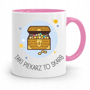 Kubek Różowy Dla Piekarza Taki Piekarz To Skarb