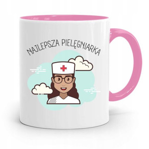 Kubek Różowy Dla Pielęgniarki Najlepsza Prezent
