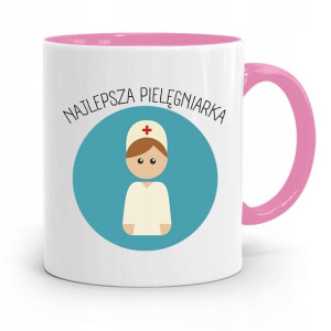 Kubek Różowy Dla Pielęgniarki Najlepsza Prezent