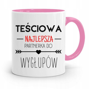 Kubek Różowy Dla Teściowej Najlepsza Partnerka