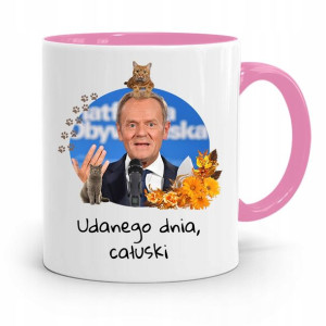 Kubek Różowy Donald Tusk Po Platforma Prezent