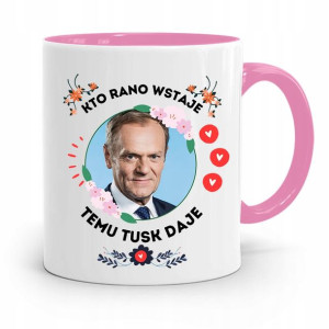 Kubek Różowy Donald Tusk Po Platforma Prezent