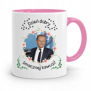 Kubek Różowy Donald Tusk Po Platforma Prezent