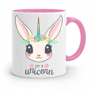 Kubek Różowy Dzień Dziecka Córki Im A Unicorn