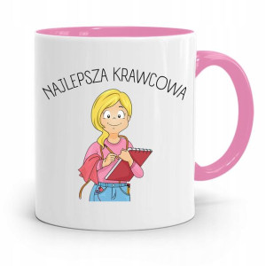 Kubek Różowy Krawca Krawcowej Najlepsza Krawcowa