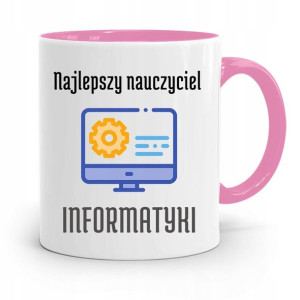 Kubek Różowy Na Dzień Nauczyciela Informatyki
