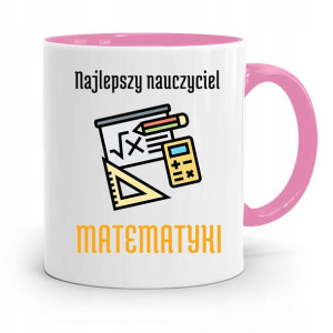Kubek Różowy Na Dzień Nauczyciela Matematyki
