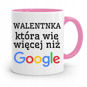Kubek Różowy Na Walentynki Wie Więcej Niż Google