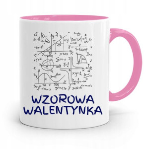 Kubek Różowy Na Walentynki Wzorowa Walentynka