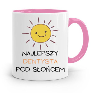 Kubek Różowy Prezent Dentysty Najlepszy Dentysta
