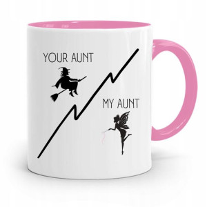 Kubek Różowy Prezent Dla Cioci Your Aunt/my Aunt