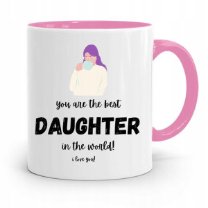 Kubek Różowy Prezent Dla Córki Best Daughter
