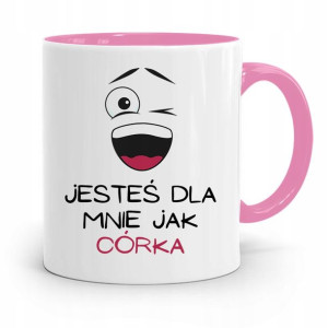 Kubek Różowy Prezent Dla Córki Na Urodziny