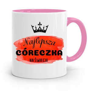 Kubek Różowy Prezent Dla Córki Najlepsza Córeczka