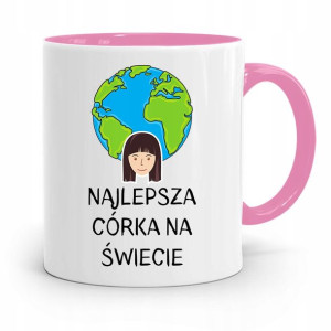 Kubek Różowy Prezent Dla Córki Najlepsza Córeczka