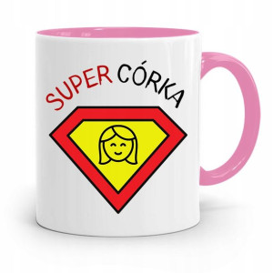 Kubek Różowy Prezent Dla Córki Super Córeczka