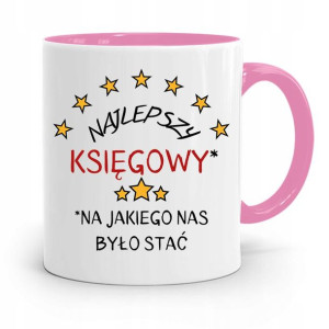 Kubek Różowy Prezent Dla Księgowej Księgowego