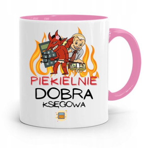 Kubek Różowy Prezent Dla Księgowej Księgowego
