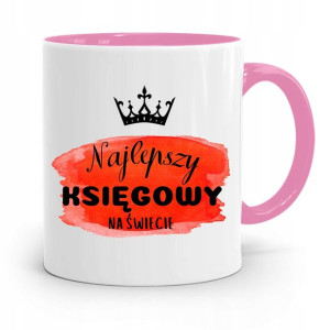 Kubek Różowy Prezent Dla Księgowej Księgowego
