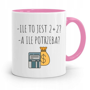 Kubek Różowy Prezent Dla Księgowej Księgowego
