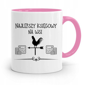Kubek Różowy Prezent Dla Księgowej Księgowego