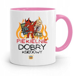 Kubek Różowy Prezent Dla Księgowej Księgowego