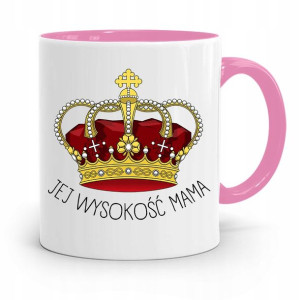 Kubek Różowy Prezent Dla Mamy Jej Wysokość Mama