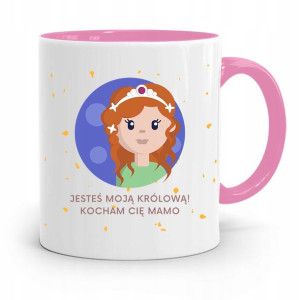 Kubek Różowy Prezent Dla Mamy Kocham Cię Mamo!