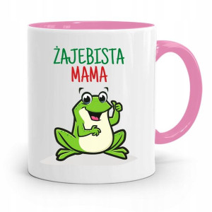Kubek Różowy Prezent Dla Mamy Żajebista Mama