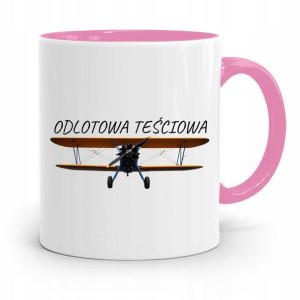 Kubek Różowy Prezent Dla Odlotowej Teściowej