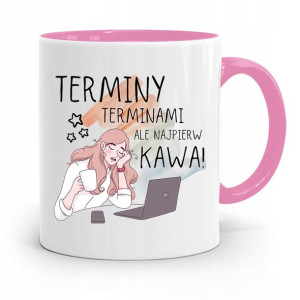 Kubek Różowy Prezent Dla Sekretarki Terminy