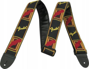 Fender Monogrammed Black Yellow Red Pas Gitarowy
