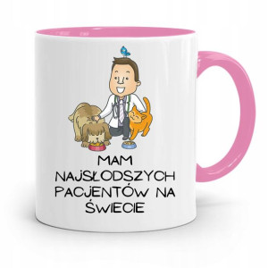 Kubek Różowy Weterynarza Najsłodszych Pacjentów