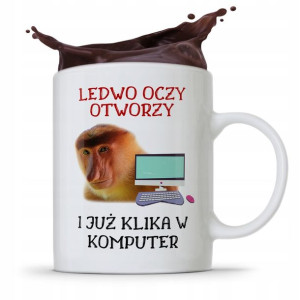 Kubek Śmieszny Janusz Nosacz Ledwo Oczy Otworzył