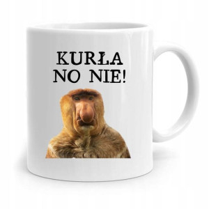 Kubek Śmieszny Nosacz Janusz Polak Kurła No Nie!