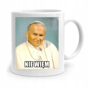Kubek Śmieszny Papież Papaj Jan Paweł Ii Prezent