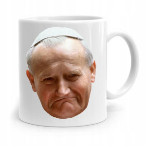 Kubek Śmieszny Prezent Jan Paweł Ii Papież Papaj