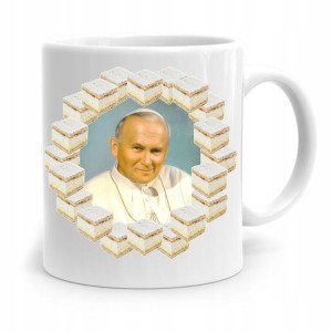 Kubek Śmieszny Prezent Jan Paweł Ii Papież Papaj