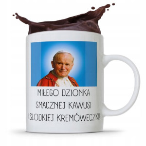 Kubek Śmieszny Prezent Jan Paweł Ii Papież Papaj