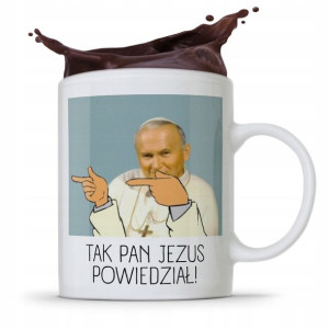 Kubek Śmieszny Prezent Jan Paweł Ii Papież Papaj