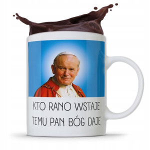 Kubek Śmieszny Prezent Jan Paweł Ii Papież Papaj