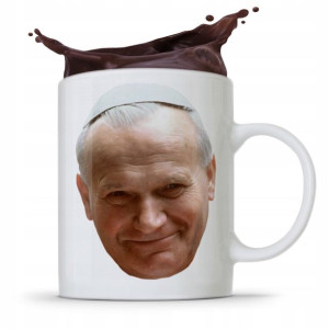 Kubek Śmieszny Prezent Jan Paweł Ii Papież Papaj