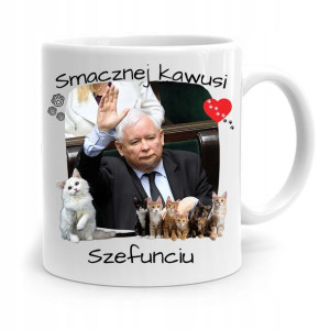 Kubek Śmieszny Prezesa Pis Jarosław Kaczyński