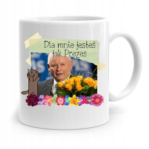 Kubek Śmieszny Prezesa Pis Jarosław Kaczyński