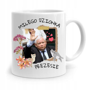 Kubek Śmieszny Prezesa Pis Jarosław Kaczyński