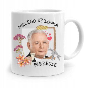 Kubek Śmieszny Prezesa Pis Jarosław Kaczyński