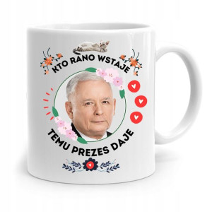 Kubek Śmieszny Prezesa Pis Jarosław Kaczyński