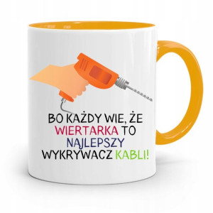 Kubek Żółty Budowlańca Majstra Fachowca Prezent